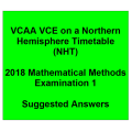 Detailed answers 2018 VCAA VCE NHT Mathematical Methods Examination 1